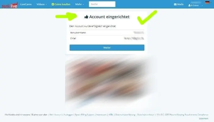 susi live account einrichten